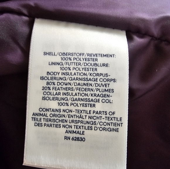 Lands' End Down Puffer Vest Womens 2X Fair Isle Bear Moose Multicolor CJ-1821 - Picture 9 of 9